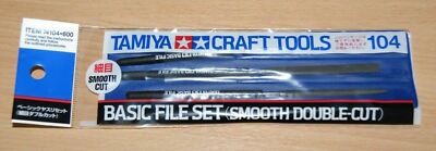 TAMIYA 74104 Basic Feilenset glatt Doppelschnitt - Werkzeuge / Zubehör
