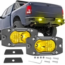 2Pcs 3inch LED Cube Pods Work Lights Fog Driving Lamp Offroad ATV 4WD Truck SUV