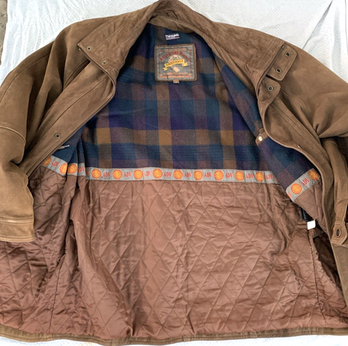Vintage WILSONS Bound Adventure Suede Leather Bomber Jacket Thinsulate Men's M - Picture 7 of 15