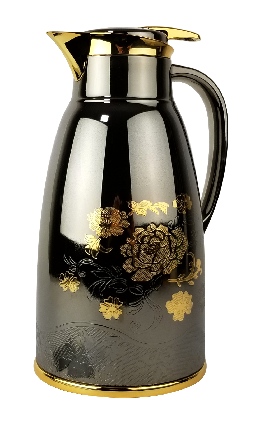 Thermos glass vacuum lacquered metal thermal carafe hot & cold tea, coffee, eBay