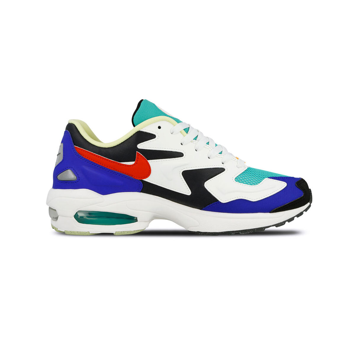 NIKE MENS SIZE 11 AIR MAX 2 LIGHT SP SAIL OBSIDIAN BV1359-400 BLUE WHITE RED Nike Air Max2 Light Sp Dark Obsidian / Sail - Racer Blue  main image 2