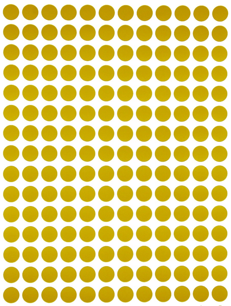 1008 Gold Dot Stickers 1/4 Inch - Color Coding Labels For Inventory & Organization