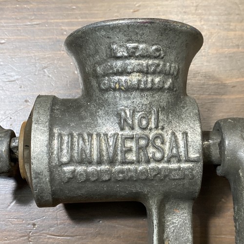 Vintage Universal No. 1 Food Chopper Meat Grinder Table Mount - Picture 3 of 12