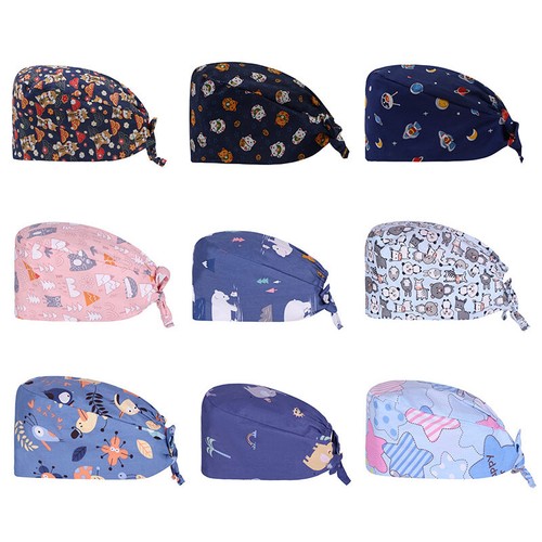Cotton Bouffant Surgical Scrub Cap 