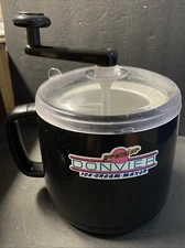 VTG Donvier Premier Ice Cream Maker Manual Machine BLACK 1-Quart Frozen Dessert