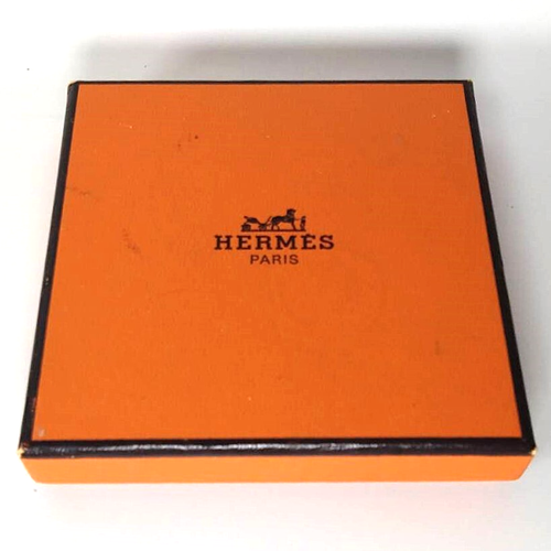 Hermes Kelly Lock Cadena Gold Tone Black Bangle Bracelet 7.5" with Box - Picture 20 of 21
