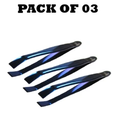 Forgica Blue Tweezers Curved Titanium Color For Long Lasting