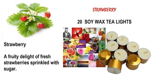 20 X 6 hour approx fragranced 464 Soy Wax Tea-Light Candles Tealight - Picture 87 of 103