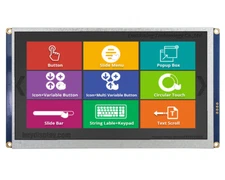 7 inch 800x480 HMI Intelligent Smart UART SPI Touch IPS TFT LCD Display