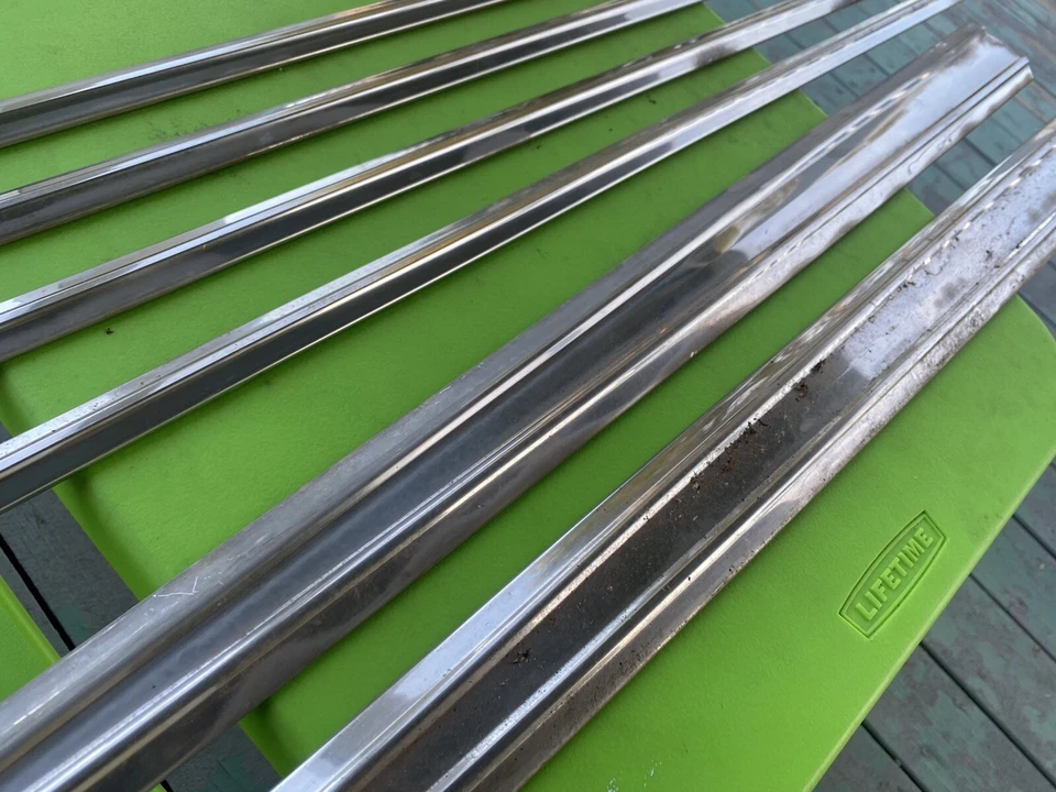 Ford Galaxie 500 1964 4 puertas cuarto de puerta delantera trasera acero inoxidable cromo juego de 6 piezas Foto 3 de 4