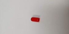 Red End Cap 1/4" Thread Waterproof Cover Vinyl Rubber Steel Pole Tube Pipe