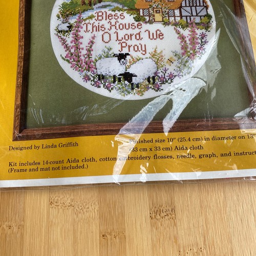 Creative Circle Bless This House Vintage 1984 Counted Cross Stitch 0616 NEW - Picture 3 of 5