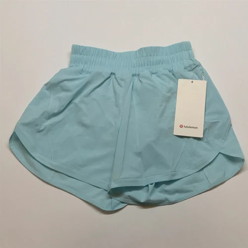 NEW LULULEMON Track That 5" MR Short 10 Blue Glow