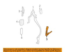 Chrysler Oem 05-06 Grand Cherokee Front Seat Belts-buckle End 5hp141j3ae Chrysler Oem 05-06 Grand Cherokee Front Seat Belts-buckle End 5hp141j3ae
