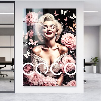   WANDBILD MARILYN MONROE, KUNST DRUCK ACRYLGLAS, LEINWAND POSTER DEKO HAUS