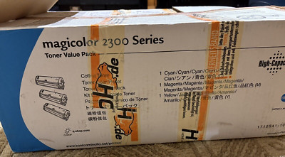 Genuine Konica Minolta Magicolor 2300 Series Toner Cyan, Magenta, Yellow NEU