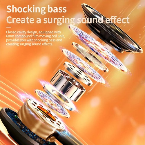 Wireless Bluetooth 5.3 Headset TWS Earphones Earbuds Stereo Headphones Ear Hook - 第 2/15 張圖片