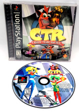 CTR Crash Team Racing Foil Cover 1st Print PlayStation 1 PS1 CIB COMPLETE IN BOX