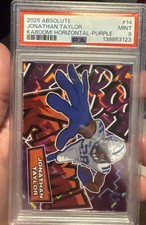 2025 Panini Absolute - PURPLE Kaboom! Horizontal Jonathan Taylor #14 PSA 9 🔥🔥