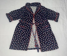 American Girl Doll Molly Robe Blue Red Flannel Historical 