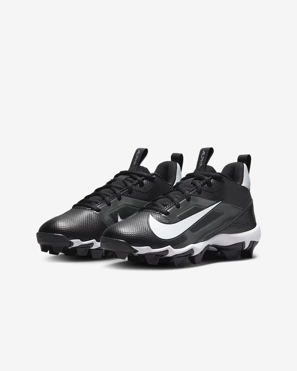 Nike Alpha Menace 4 Shark FQ4012-001 Kids 1.5 Black White Football