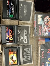 Atari Jaguar Console Bundle Manual Complete Set Plus Extra Games All Tested