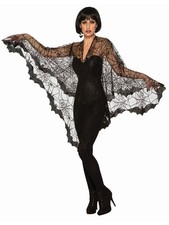 Bat Poncho Costume Accent for Women