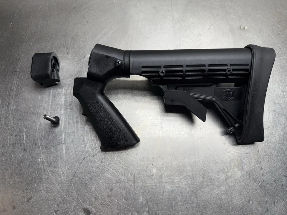 Culata de escopeta ajustable ATI para Remington 870 con soporte de carcasa, espaciador y tornillo Foto 2 de 4