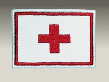 PATCH TOPPA N° 2 CRI CROCE ROSSA ITALIANA FLAG RICAMO TSHIRT FELPA