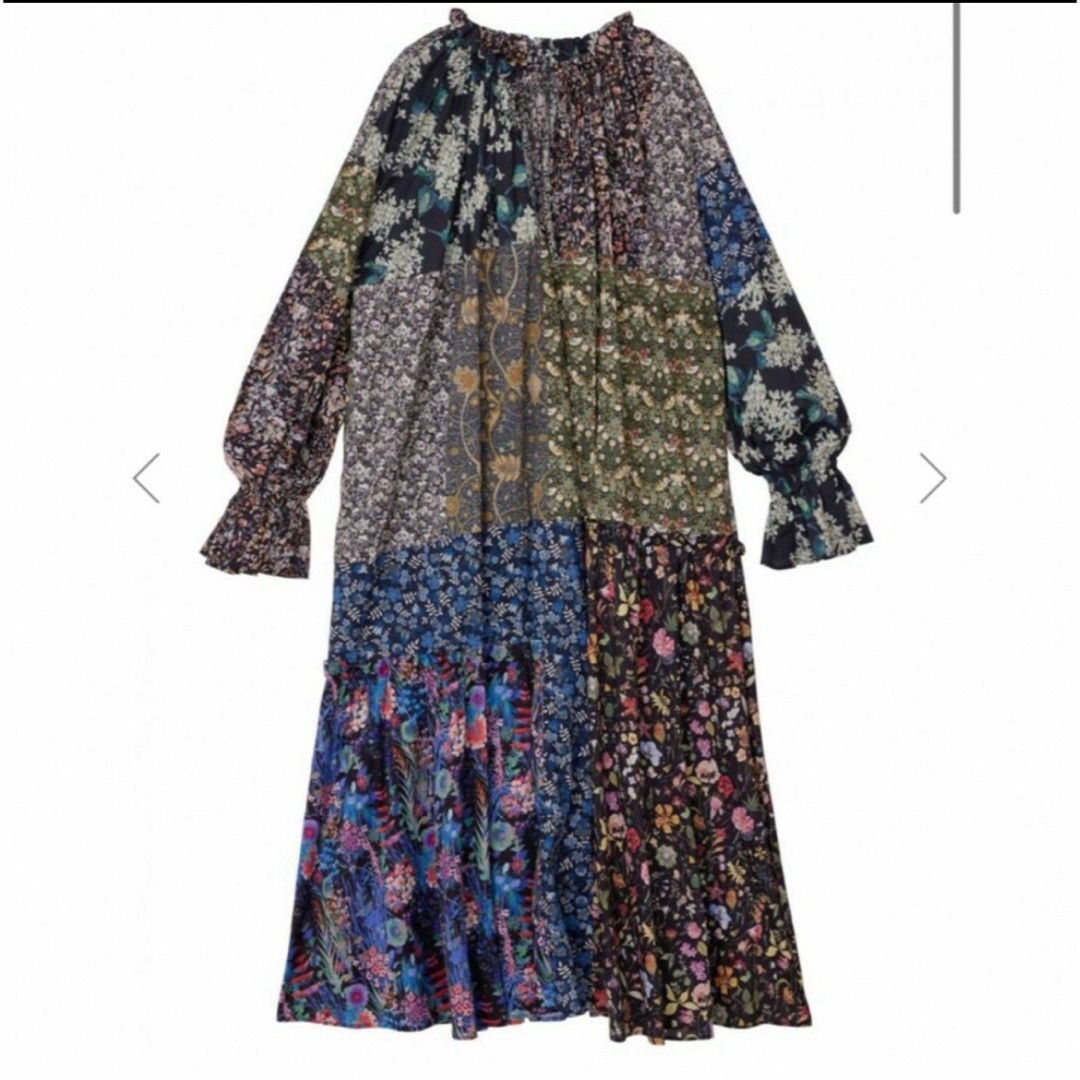 AMERI Liberty Patchwork Black Dress - image 7