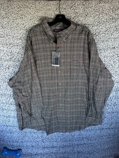 Roundtree  Yorke Portuguese Flannel Shirt Plaid Mens 3XB Big Tall NWT