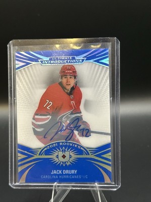 2021-22 Upper Deck Ultimate Collection Introductions Jack Drury Rookie ...