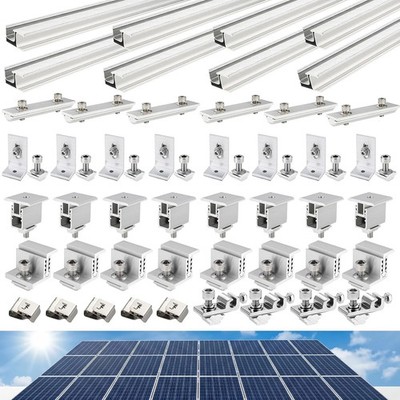 Solar Panel Mounting Rail Kit for 5 x 320W Panels, Includes 8 x 47.2 Aluminum Ra
