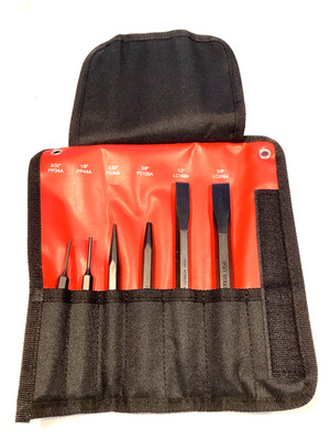 Matco Tools SPC6PA NEW 6 Piece Punch and Chisel Set With Storage Pouch USA MADE