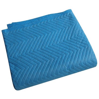 GRAINGER APPROVED 2NKR9 Quilted Moving Blanket,Blue,72x80'',PK12 2NKR9