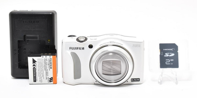 FUJIFILM FINEPIX F800EXR 16MP 20倍ズーム FUJIFILM FinePix F800EXR 16MP 20x Zoom EXR CMOS w/ SD Card White