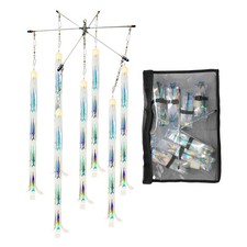 VIKETECH Fishing Dredge Teaser Stainless Spreader Bar Holographic Fish Strips