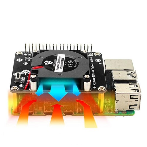 DC 5V GPIO Cooling Fan with LED Light Mini Turbo Fan for Raspberry Pi 4B/3B+/3B - Afbeelding 6 van 8