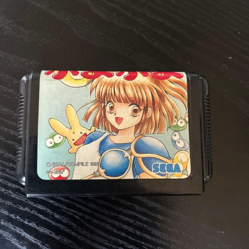 Sega Mega Drive Puyo Puyo Genesis Japan Import Genuine Cartridge MD