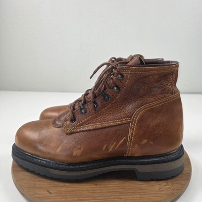 Red Wing Boots Mens Size 9 EEE Brown Leather Steel Toe Work Ankle 7162