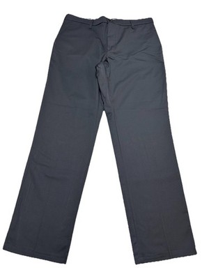 Aramark Stretch Waistband Pants Men's 36x32 Gray Workwear Casual Comfortable