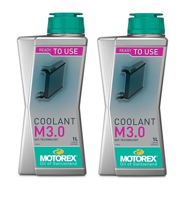 Motorex Coolant M3.0 2x 1L Kühlerflüssigkeit Kühler Offroad Enduro Moto Cross