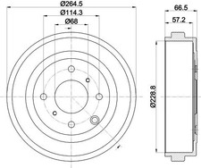 Tambour de frein Nissan NV200