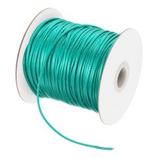 Blue-Green 3mm Waxed Cord 44 Yard Wax Bead Thread String for Jewelry Making