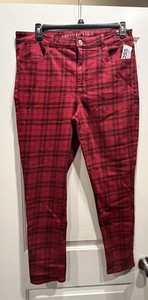 NWT Women’s American Eagle Plaid High Rise Leggings Pants Size 18