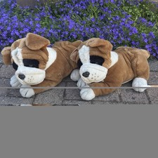 Two beautiful bulldog soft toys
