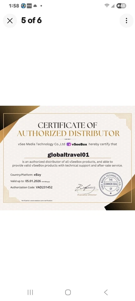 Vseebox V6 Plus 2026 Sealed Brand New FREE SHIPPING Send Your Best Offer - Image 3 of 3