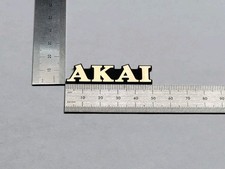 Akai Equipment And Speaker Badge Logo Large Size - Premium Gold With Adhesive
