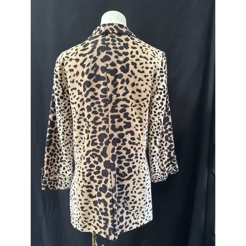 Women’s Apt.9 Cheetah Print Blazer Sz L - Picture 3 of 4