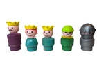 Vintage Fisher Price Little People King Prince Woodsmen  Knight Princess Figures